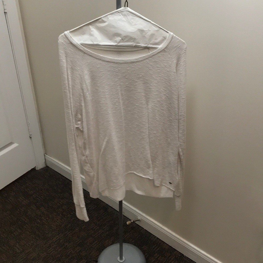 White American Eagle Plush Sweater